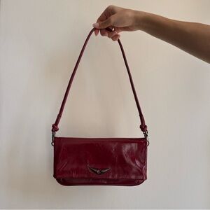 Zadig & Voltaire Deep Red Shoulder Bag